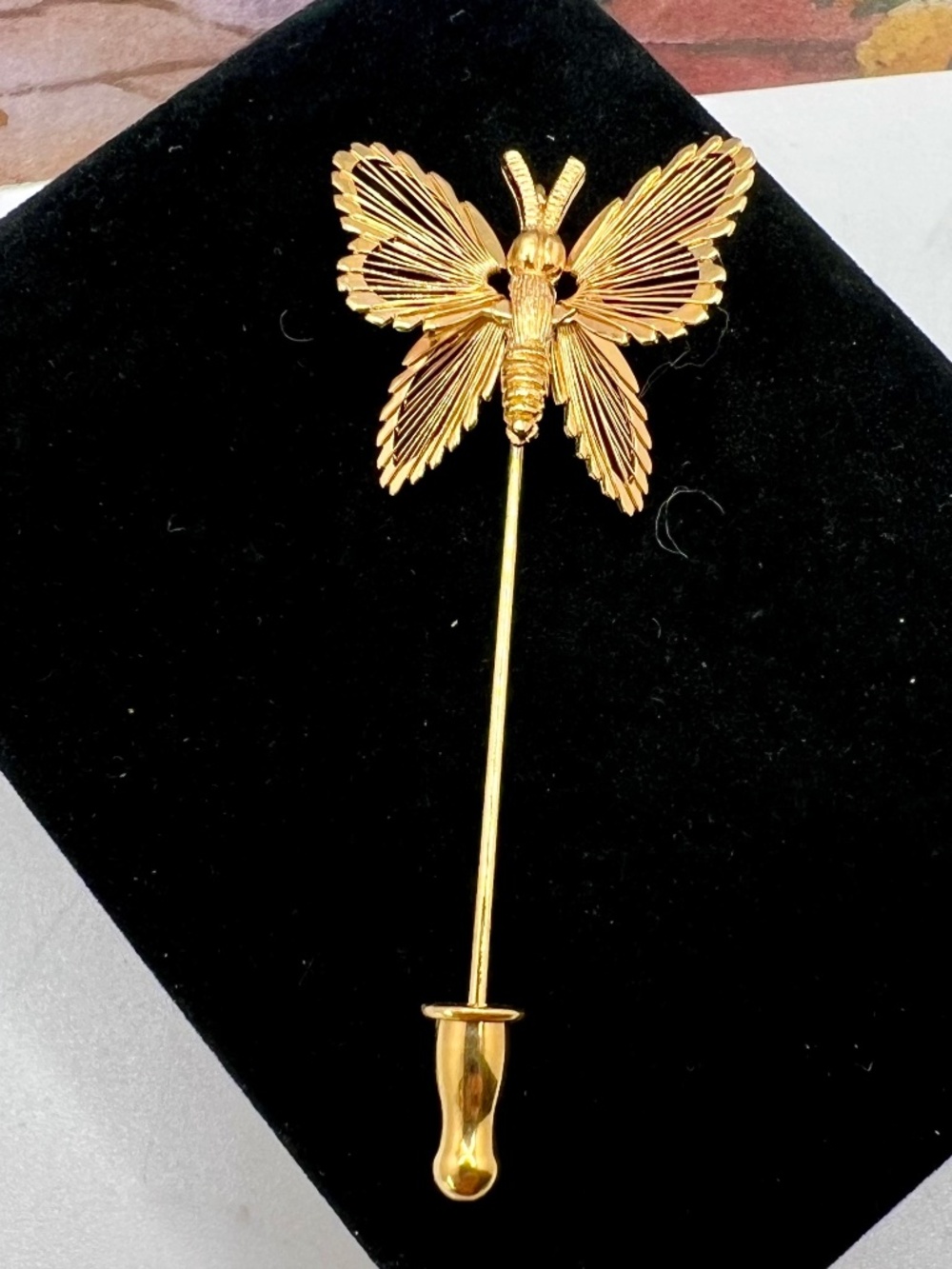 Monet Spinneret Butterfly Stick Pin